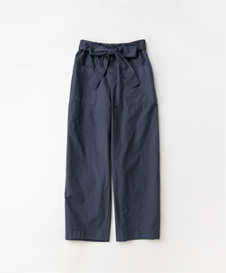 Twill typewriter tapered pants