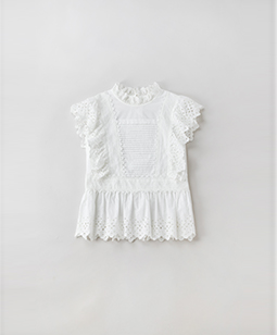 Organic broadcloth tunic blouse