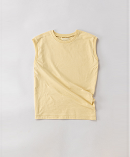 Drape hem sleeveless pullover