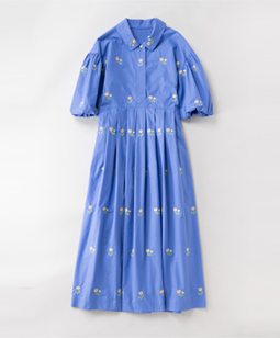Dandelion embroidery dress