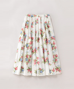 Red clovers double tuck skirt