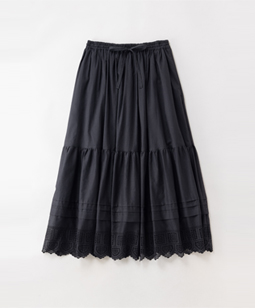 Victorian lace-trim skirt