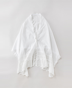 Victorian lace-trim stole