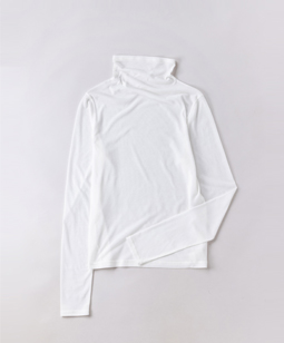 Gauze T-cloth bottleneck pullover