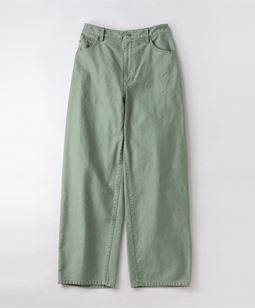 Military satin tapered pants