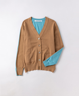 Bi-color cardigan