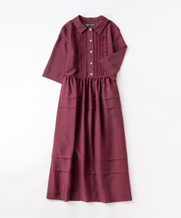 High twist spun shirt-dress
