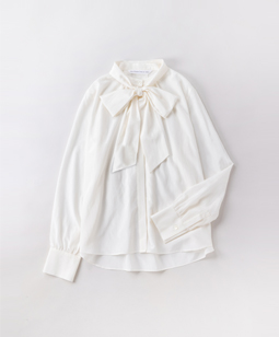 Bow-ribbon blouse