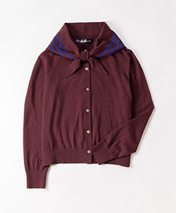 Border stole cardigan