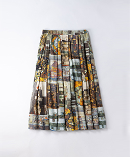 Schiele‘s landscapes side tuck skirt