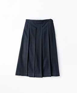 Fine flannel pleats skirt